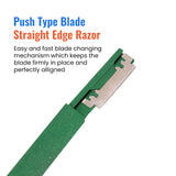 Elmax Pro Kamiso Japanese Style Straight Edge Razor - Shavette Straight Razor, Single Edge Razor, Straight Razors For Men Uses Single Edge Razor Blades