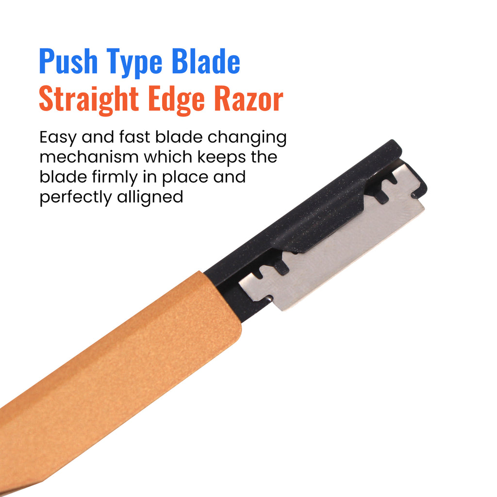 Elmax Blaze Cut Throat Razor For Men - Premium Quality Straight Edge R ...